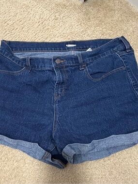 Dark Blue Denim Women's Shorts - Old Navy